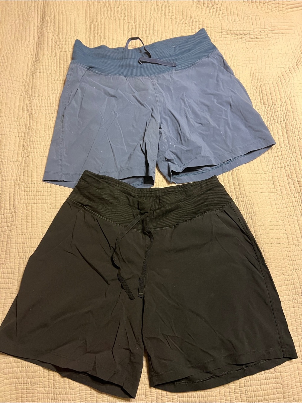 Tuff Athletics Women's Athletic Shorts - Blue & Black